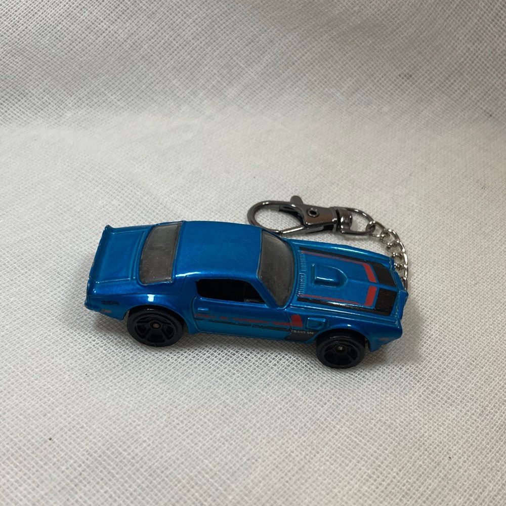 Blue Toy Car Keychain